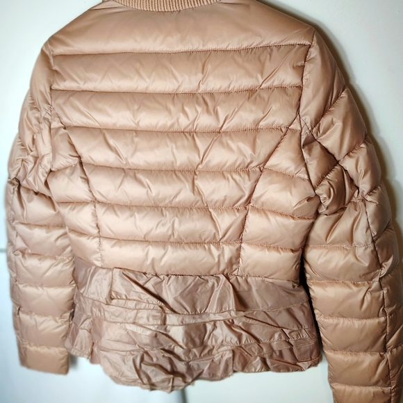 Tahari women's ruffled bomber jacket size small pink mauve color - Picture 2 of 4